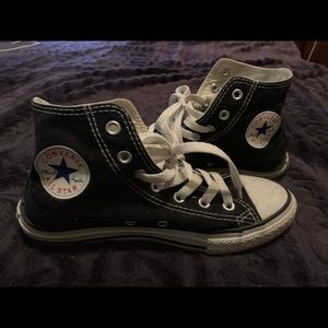 Kids Black High Top Converse